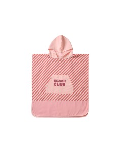 Poncho de Playa Tutete Stripes Bloom & Blush