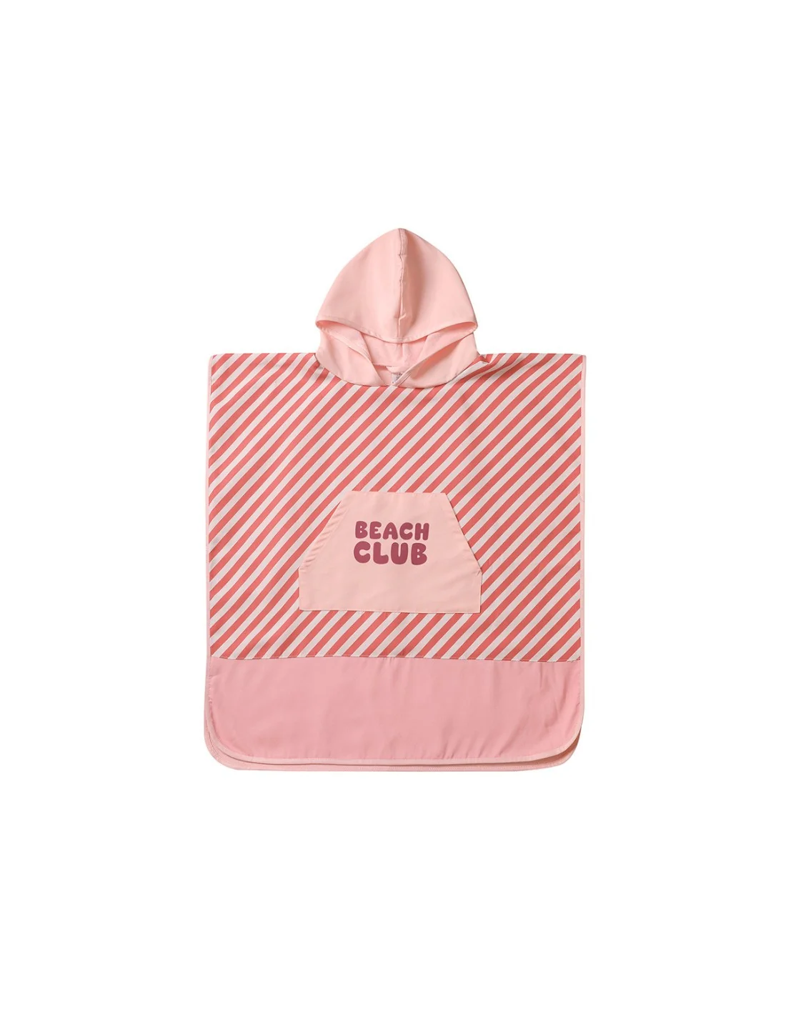 Poncho de Playa Tutete Stripes Bloom & Blush