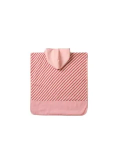 Poncho de Playa Tutete Stripes Bloom & Blush 2