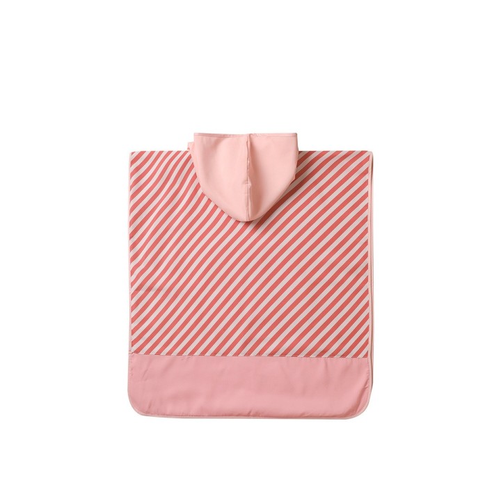 Poncho de Playa Tutete Stripes Bloom & Blush