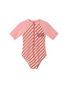 Bañador con Cremallera Tutete Stripes Bloom & Blush