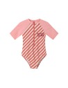 Bañador con Cremallera Tutete Stripes Bloom & Blush