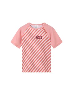 Camiseta Protección Solar Tutete Stripes Bloom & Blush
