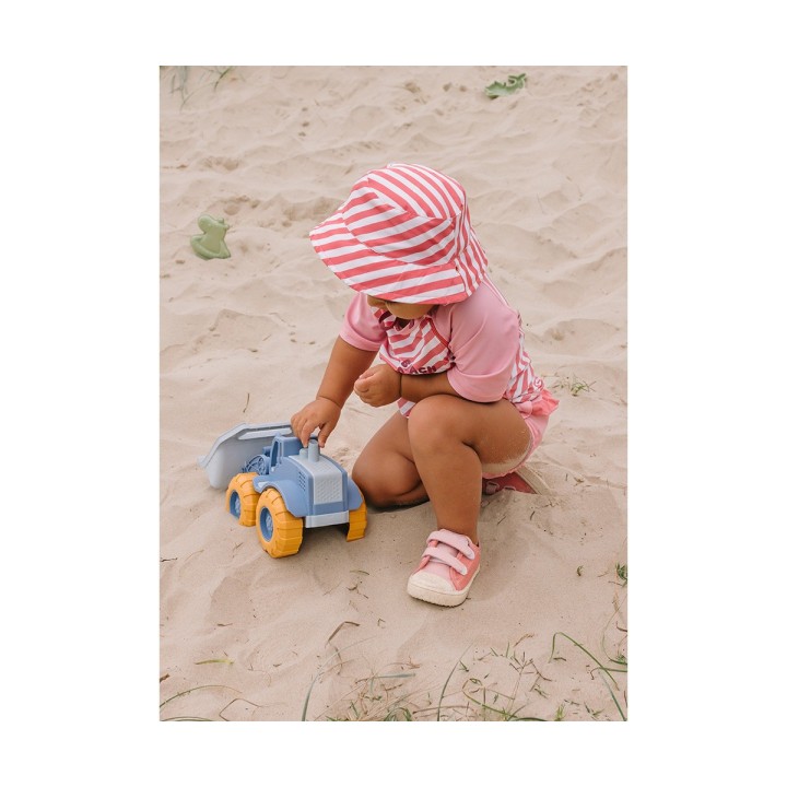 Gorro Reversible Stripes Bloom & Blush