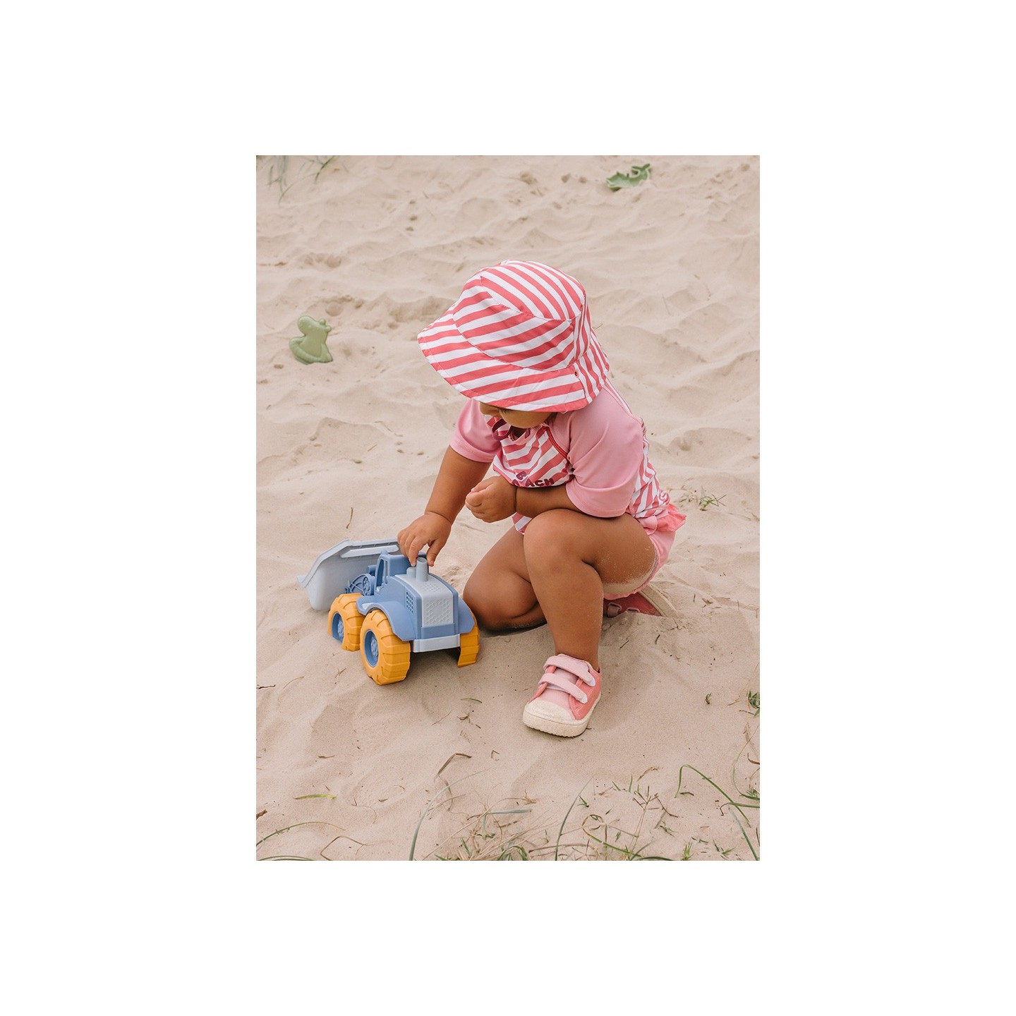 Gorro Reversible Stripes Bloom & Blush