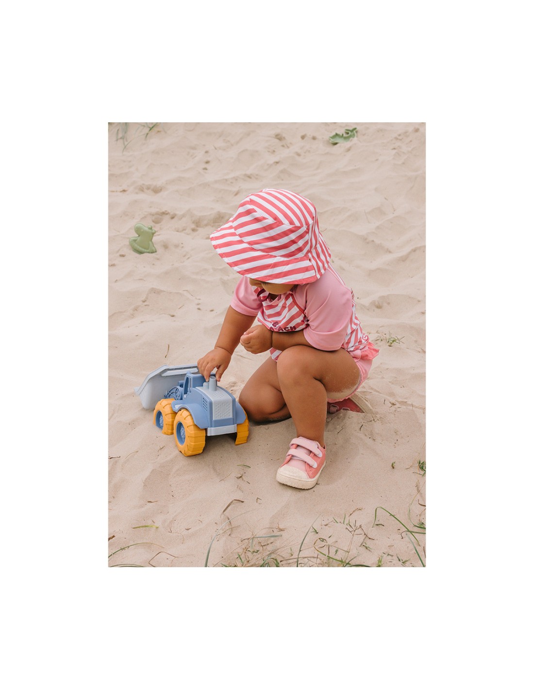 Gorro Reversible Stripes Bloom & Blush