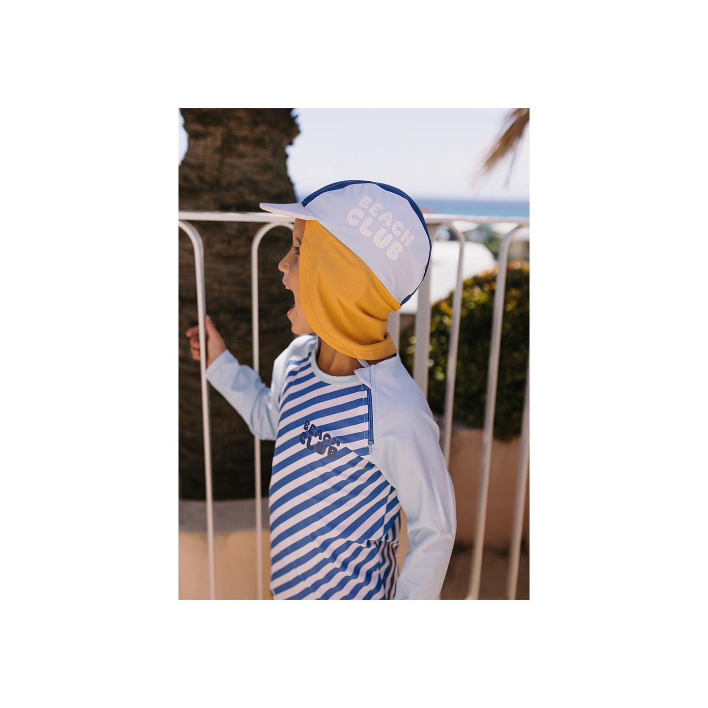 Gorro Playa Bebé Stripes Blues & Beyond