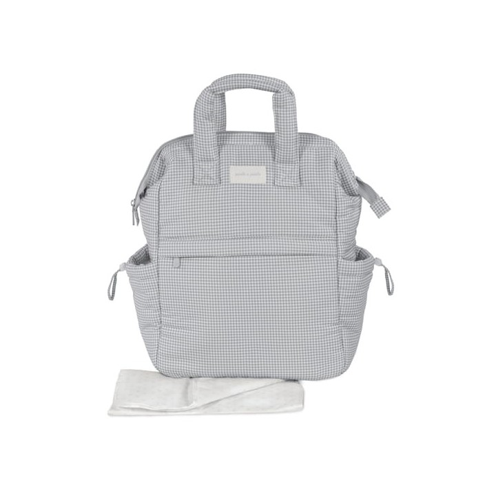 Mochila Little Bloom Vichy Gris