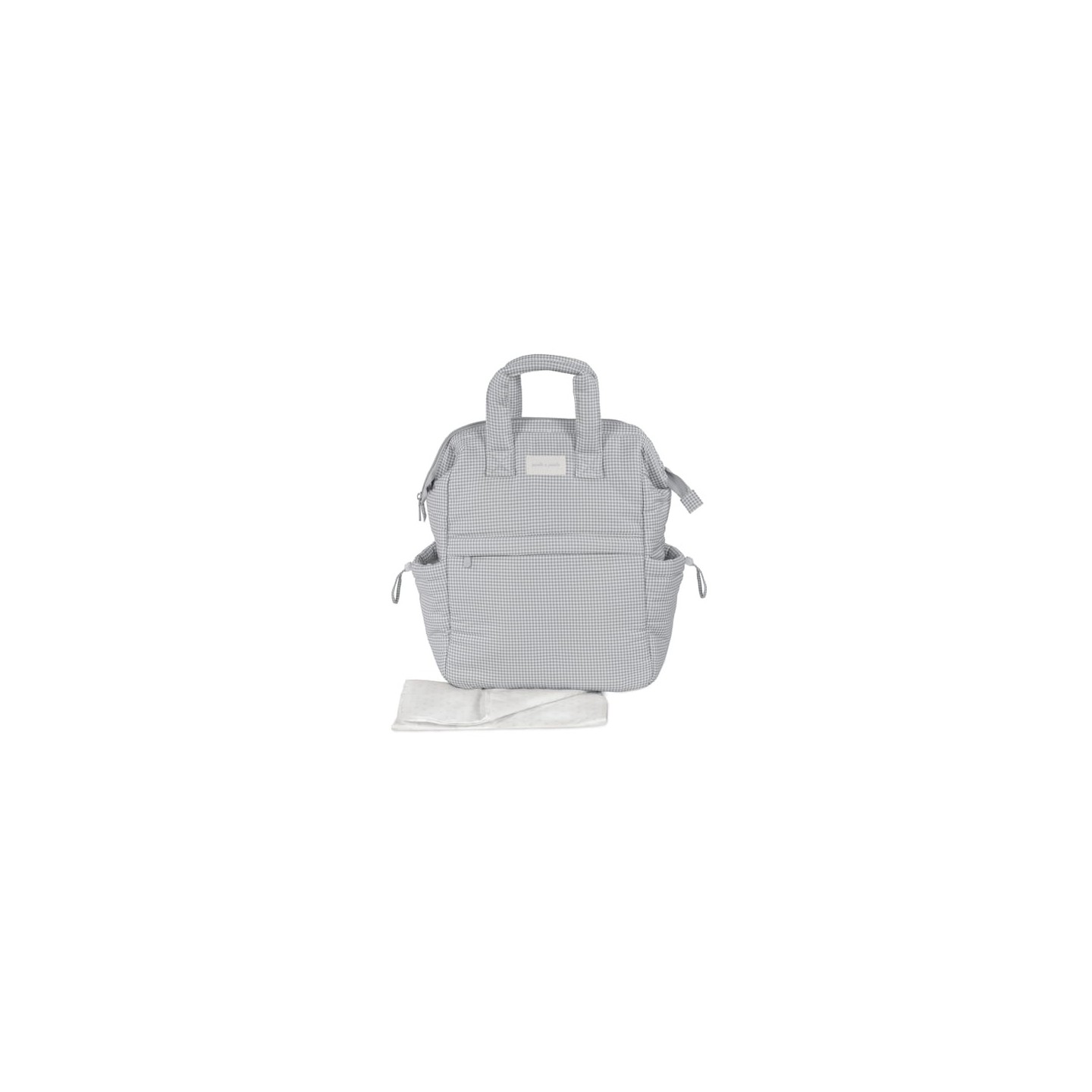 Mochila Little Bloom Vichy Gris