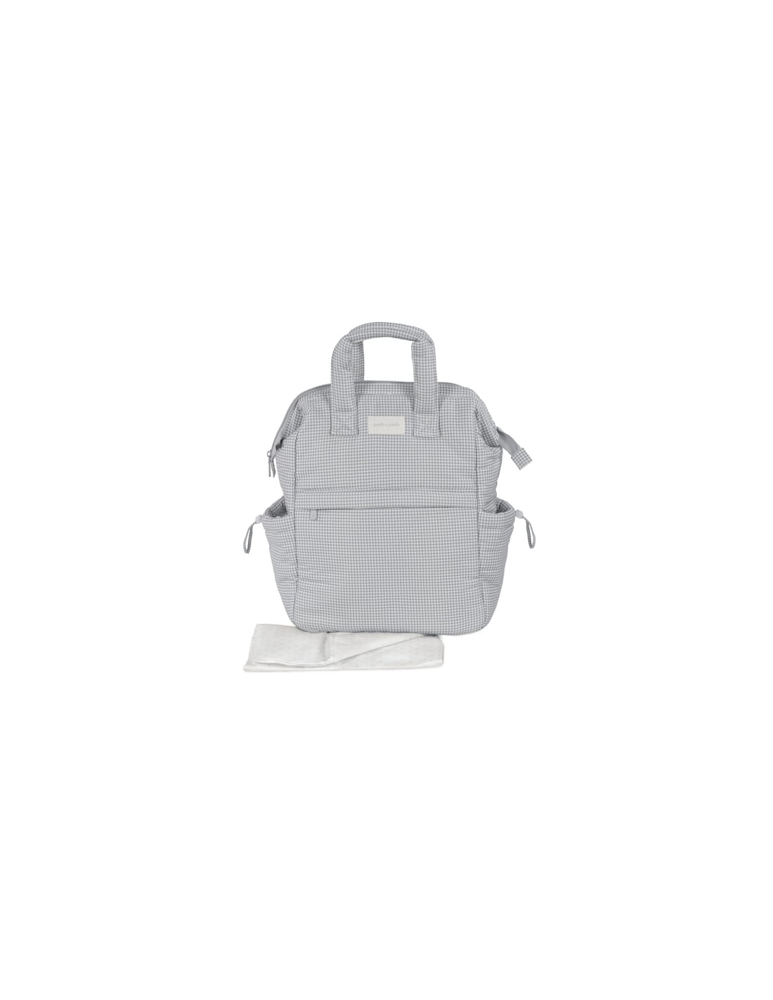 Mochila Little Bloom Vichy Gris