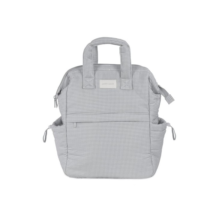 Mochila Little Bloom Vichy Gris