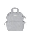 Mochila Little Bloom Vichy Gris
