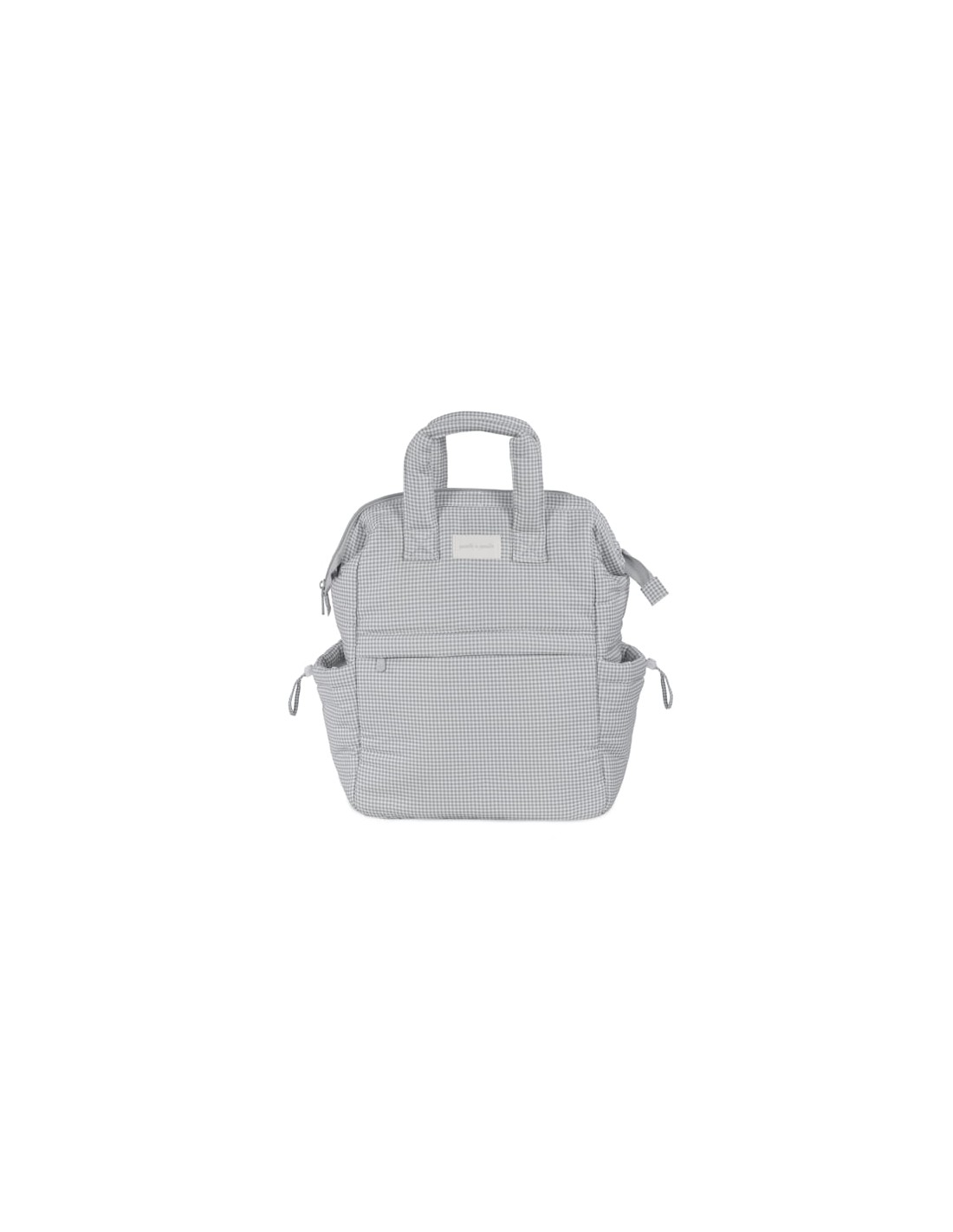 Mochila Little Bloom Vichy Gris