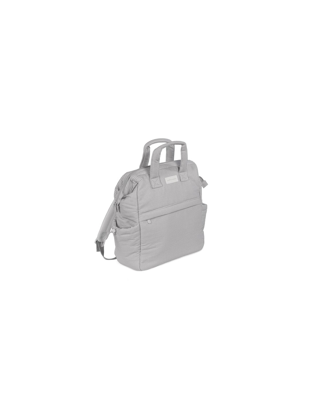 Mochila Little Bloom Vichy Gris