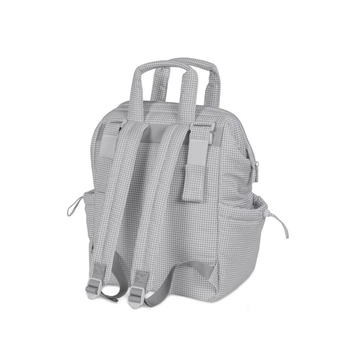 Mochila Little Bloom Vichy Gris
