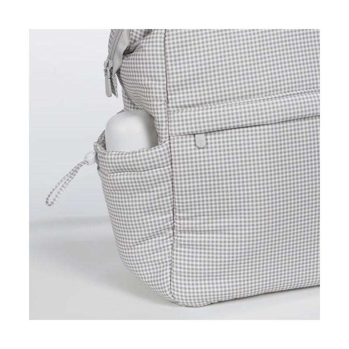 Mochila Little Bloom Vichy Gris