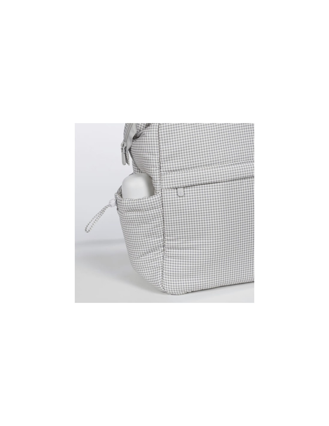 Mochila Little Bloom Vichy Gris