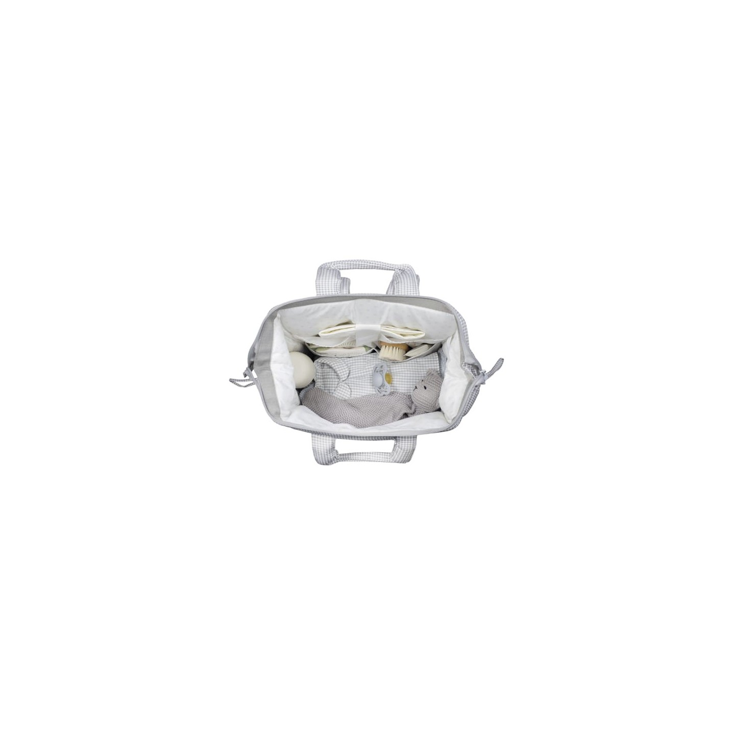 Mochila Little Bloom Vichy Gris