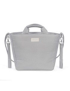 Bolsa Canastilla Little Bloom Vichy Gris