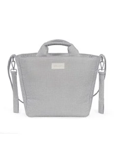 Bolsa Canastilla Little Bloom Vichy Gris