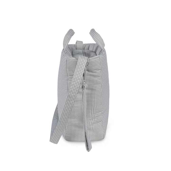 Bolsa Canastilla Little Bloom Vichy Gris