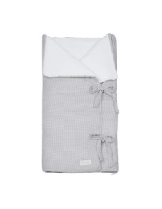 Arrullo/Manta Little Bloom Vichy Gris TOG 2,5