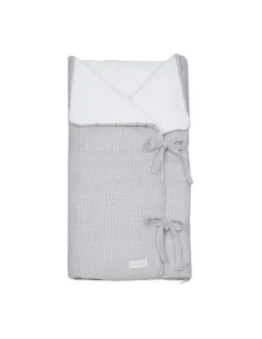 Arrullo/Manta Little Bloom Vichy Gris TOG 2,5