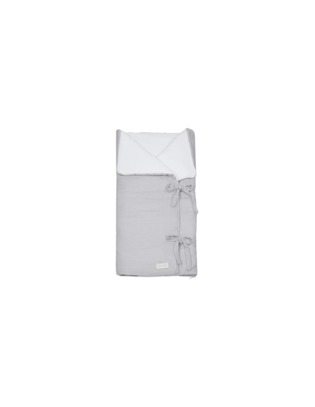 Arrullo/Manta Little Bloom Vichy Gris TOG 2,5
