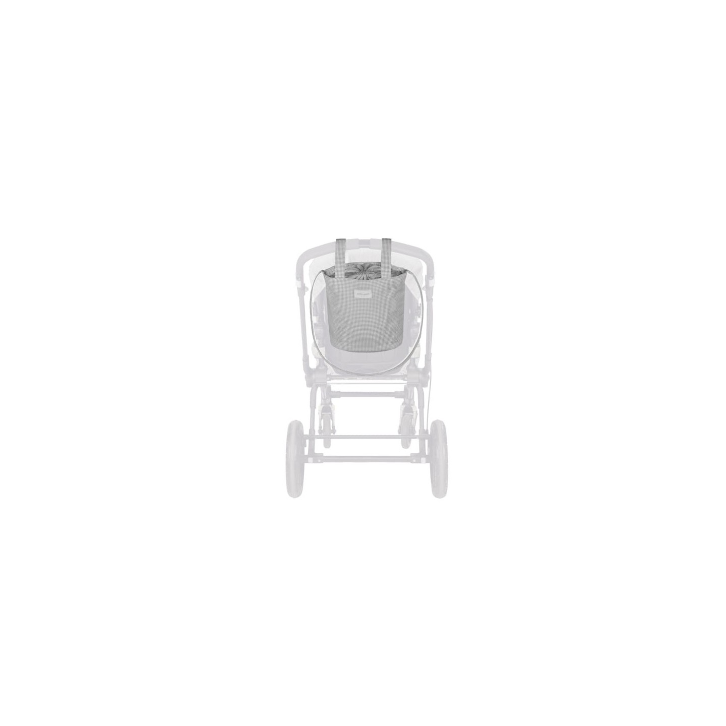 Bolsa Bucket Little Bloom Vichy Gris