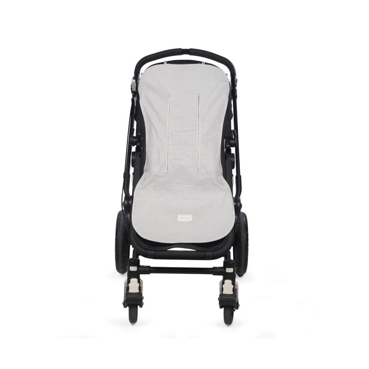Colchoneta Little Bloom Vichy Gris