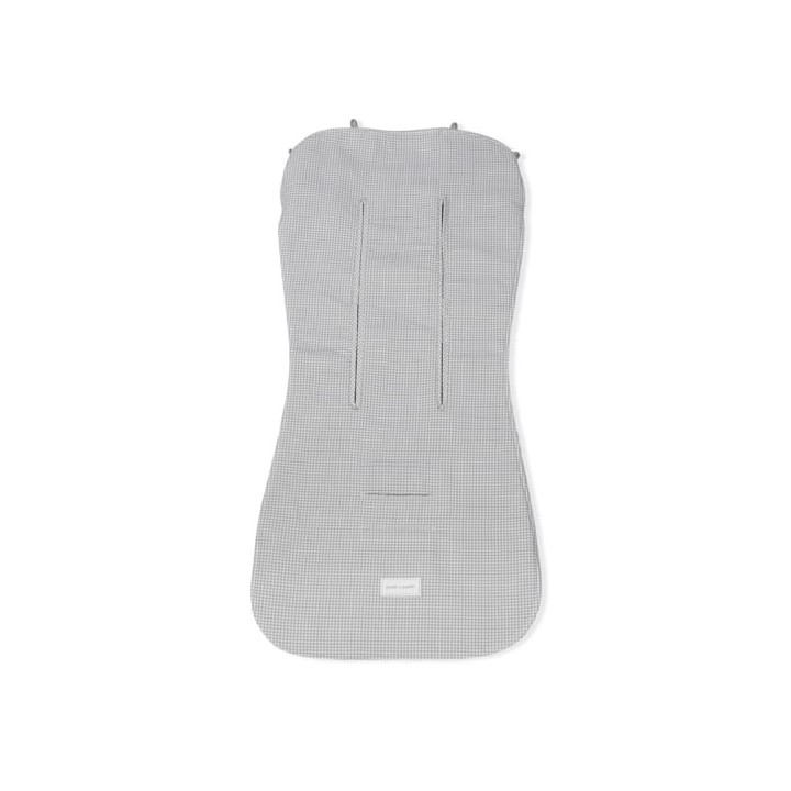 Colchoneta Little Bloom Vichy Gris
