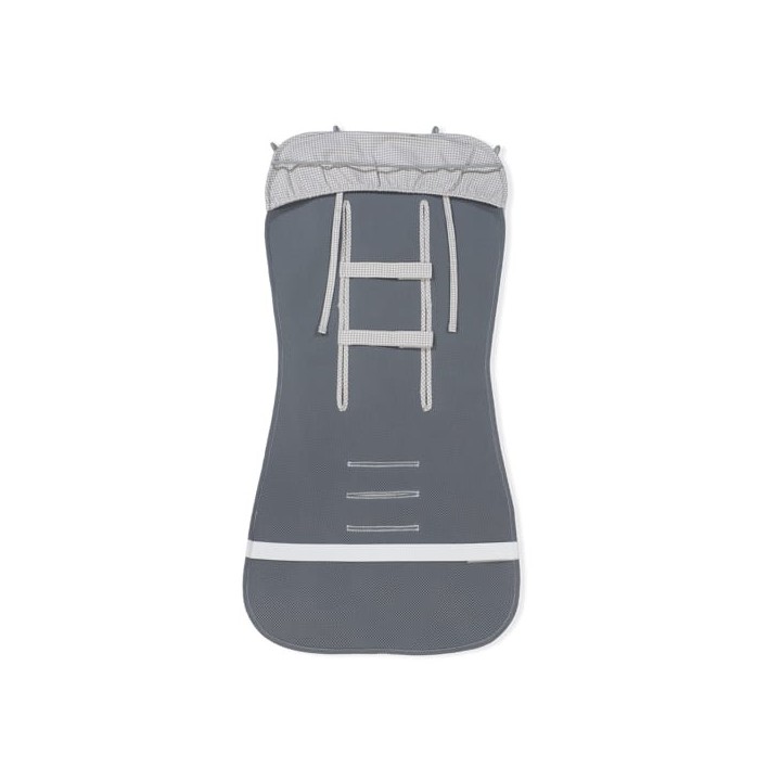 Colchoneta Little Bloom Vichy Gris