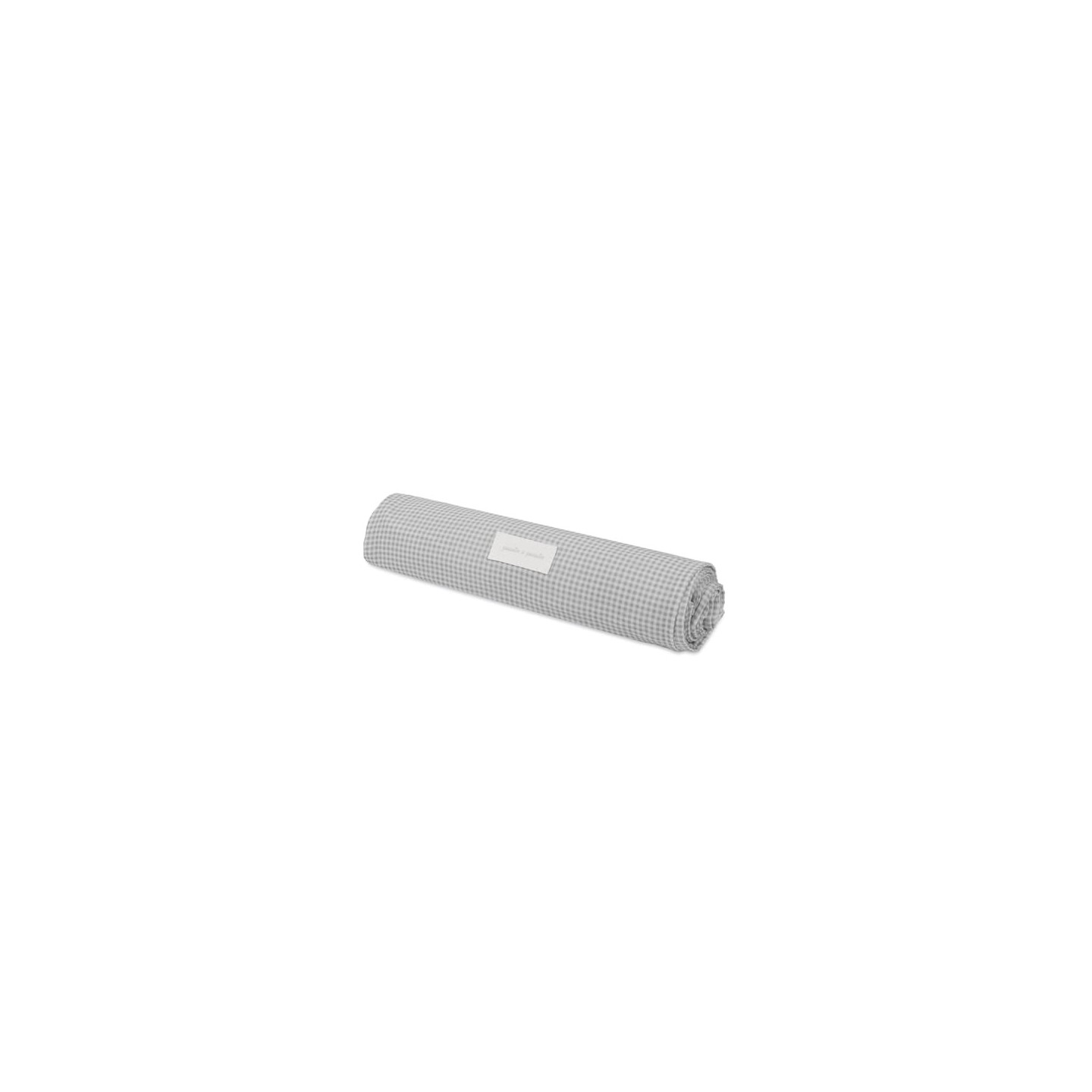 Muselina Little Bloom Vichy Gris