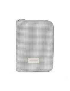 Portadocumentos Little Bloom Vichy Gris