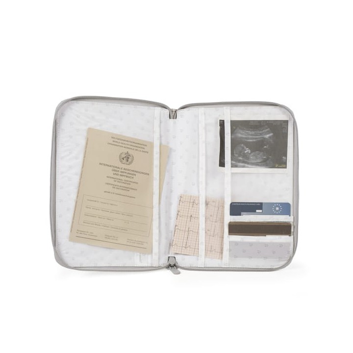 Portadocumentos Little Bloom Vichy Gris