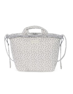 Bolsa Canastilla Little Bloom Flor Gris