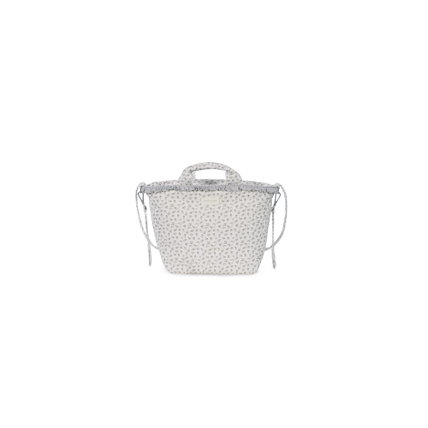 Bolsa Canastilla Little Bloom Flor Gris