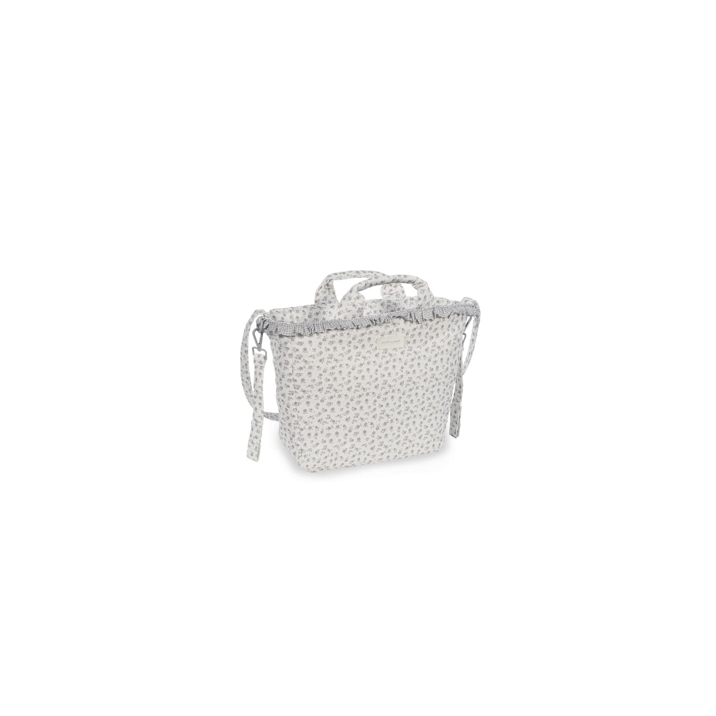 Bolsa Canastilla Little Bloom Flor Gris