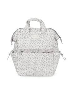 Mochila Little Bloom Flor Gris