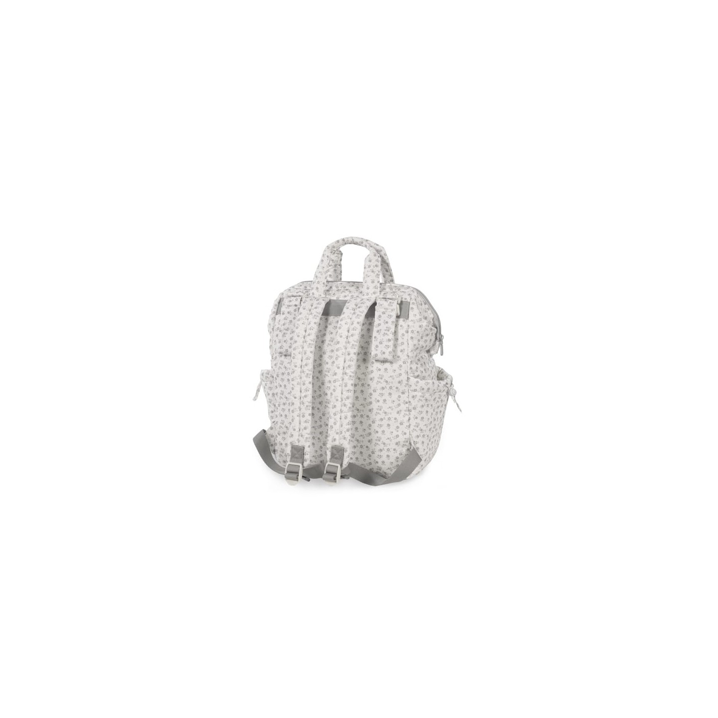 Mochila Little Bloom Flor Gris