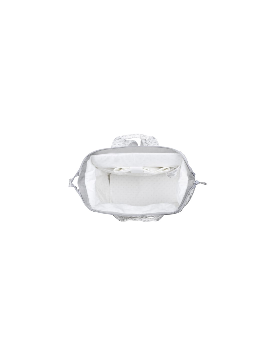 Mochila Little Bloom Flor Gris