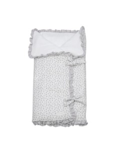 Arrullo/Manta Little Bloom Flor Gris TOG 2,5