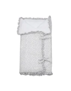 Arrullo/Manta Little Bloom Flor Gris TOG 2,5
