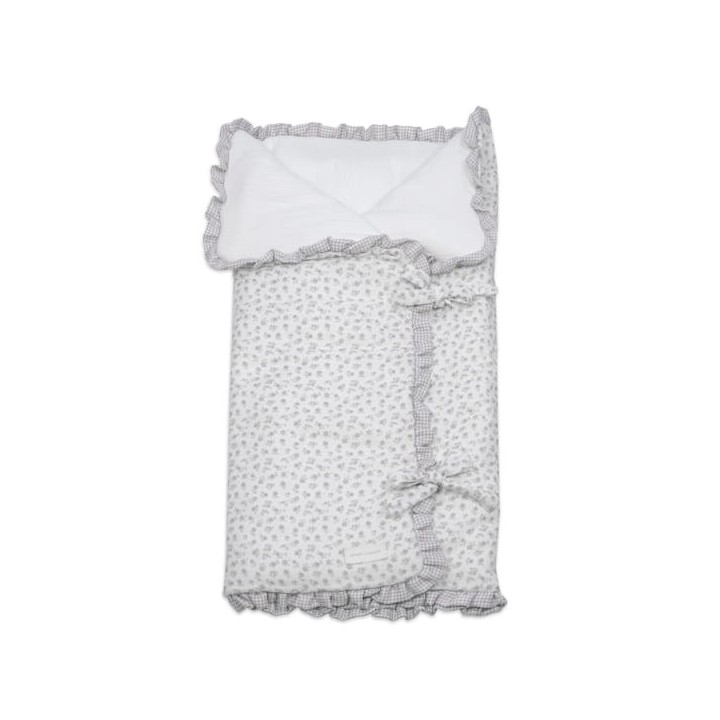 Arrullo/Manta Little Bloom Flor Gris TOG 2,5