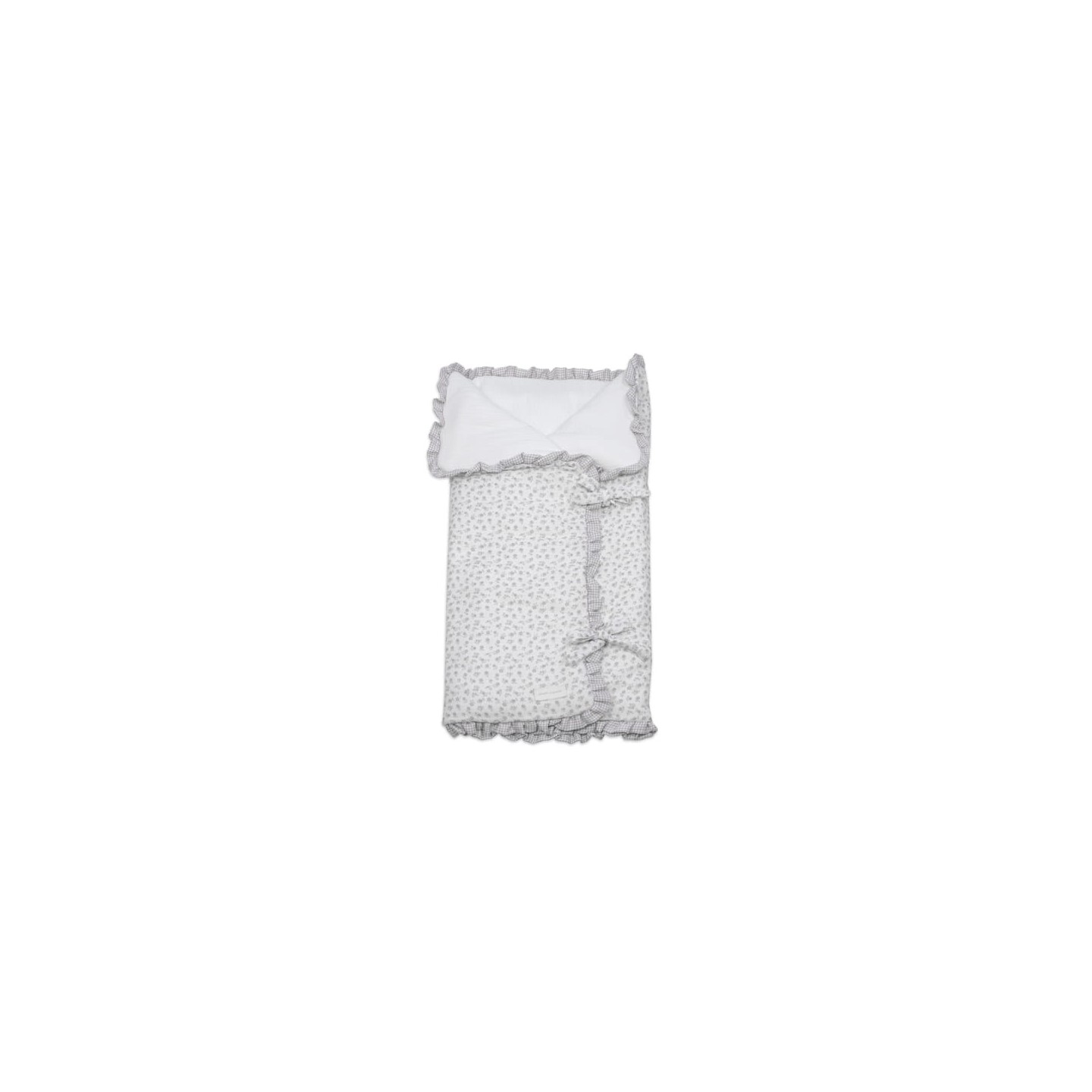 Arrullo/Manta Little Bloom Flor Gris TOG 2,5