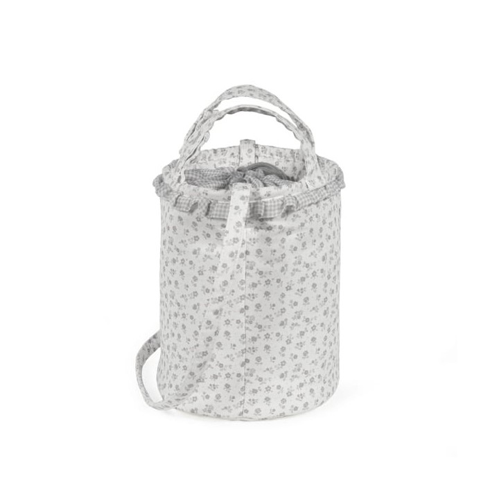 Bolsa Bucket Little Bloom Flor Gris