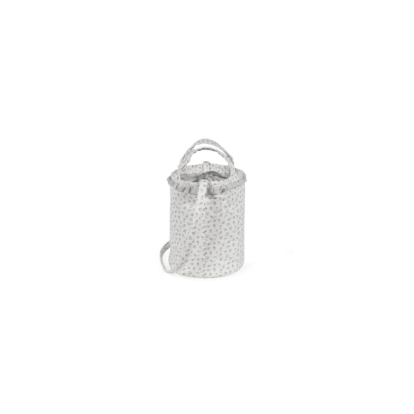 Bolsa Bucket Little Bloom Flor Gris
