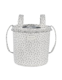 Bolsa Bucket Little Bloom Flor Gris 2