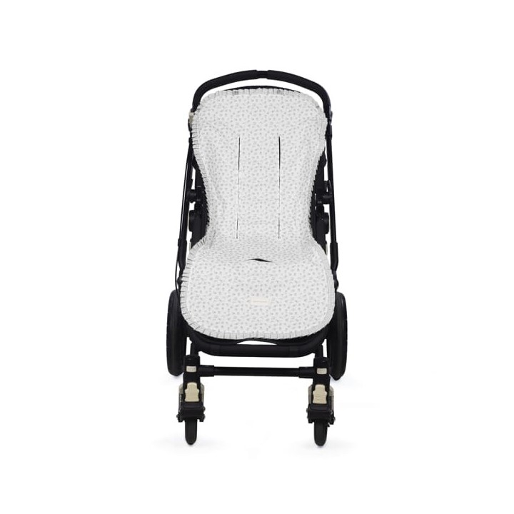 Colchoneta Little Bloom Flor Gris