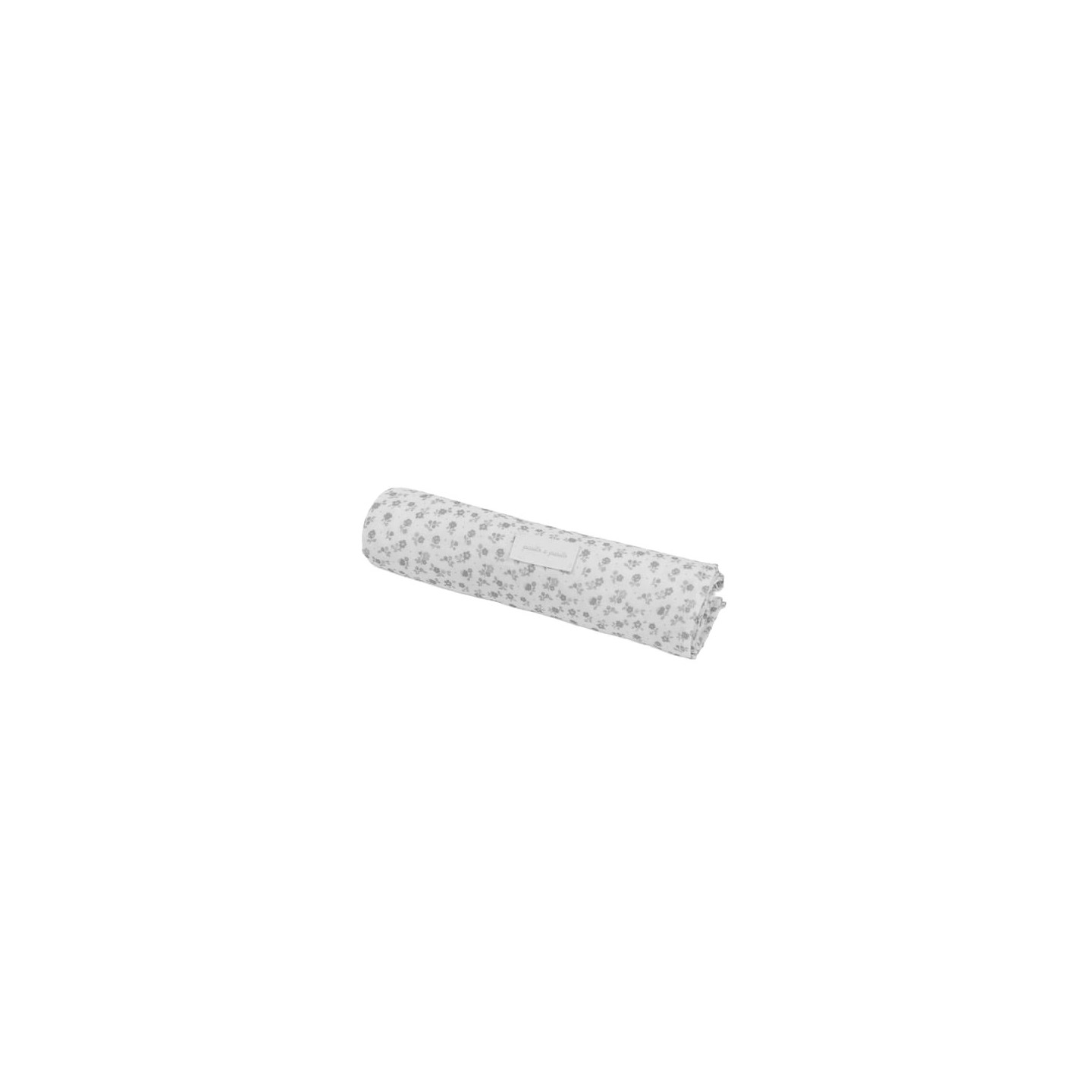 Muselina Little Bloom Flor Gris